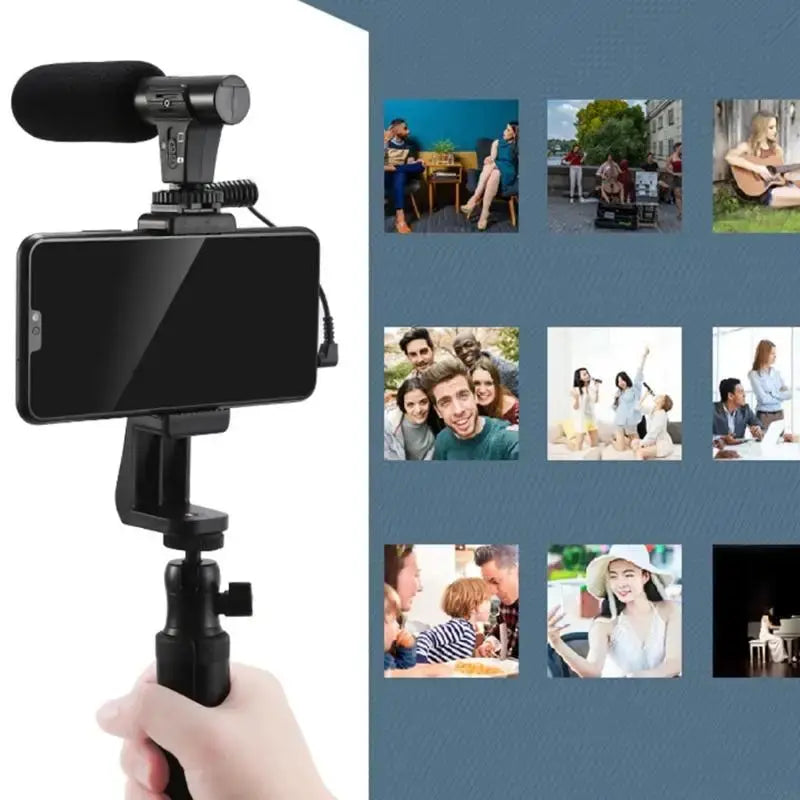 All-in-One Creator Kit – Phone Tripod, Mic & Ring Light for Pro Videos! - InflSelection