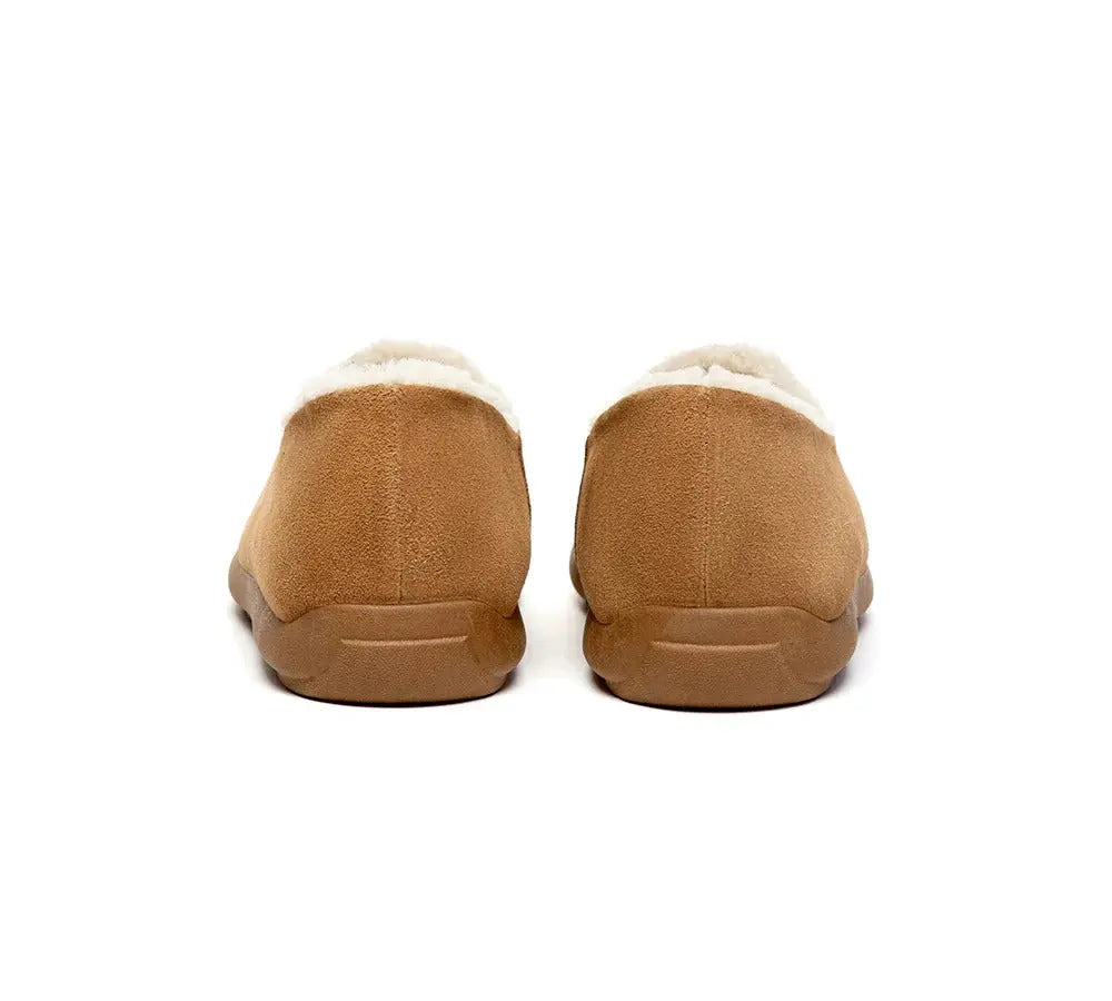 AUSTRALIAN SHEPHERD® Boots Slippers Men Sheepskin Wool Ankle Clog Large Size Brett InflSelection