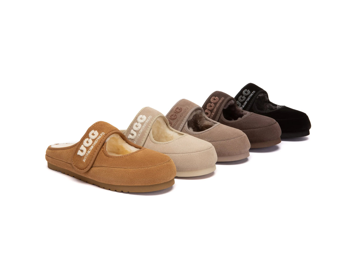 Premium UGG Slippers Slippers Sheepskin Wool Ankle Clog Brett Women InflSelection