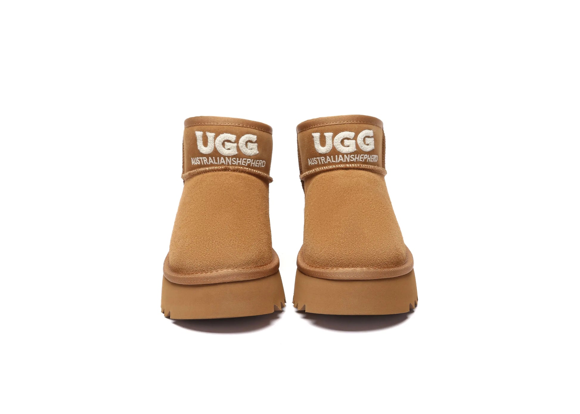Premium UGG Boots Sheepskin Wool Ankle Platform Helia Women Men InflSelection