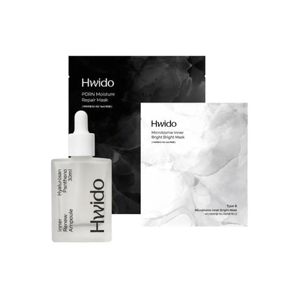 Hwido | Premium Korean PDRN Skincare – Bundle Mask Pack (27g x 8 sets) and Ampoule InflSelection