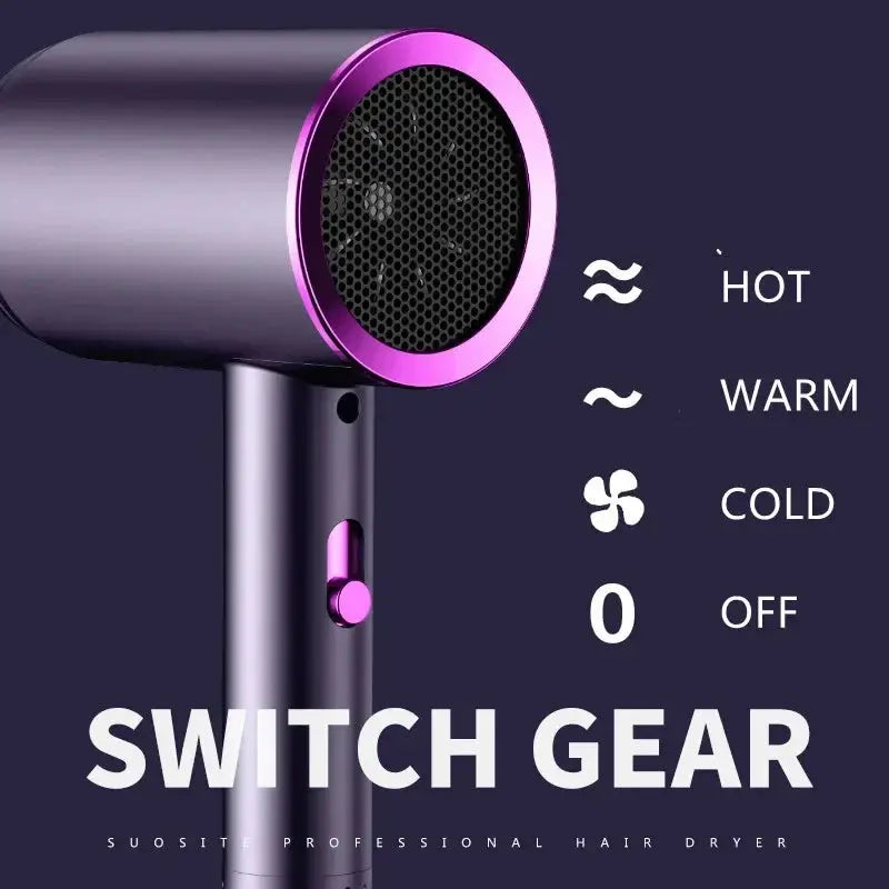 Professional Salon Hair Dryer with Ionic & Heat Protection - InflSelection 