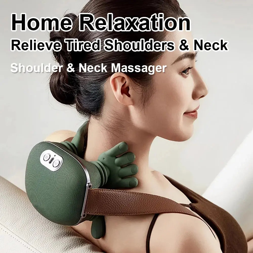 3D Shiatsu Deep-Kneading Neck Massager – Relieve Tension & Stress in Minutes! - InflSelection 