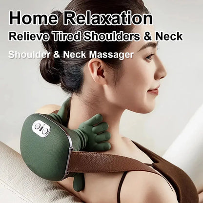 3D Shiatsu Deep-Kneading Neck Massager – Relieve Tension & Stress in Minutes! - InflSelection 