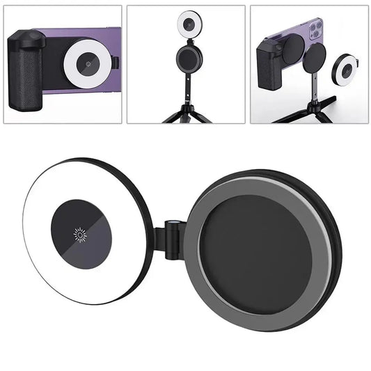 Glow & Snap: 3-in-1 Magnetic Selfie Light - InflSelection