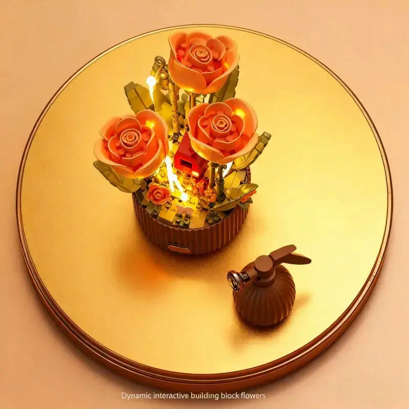 LoveBloom™ Building Flower Kit 💖🌸 Model Car And Building Blocks House Store