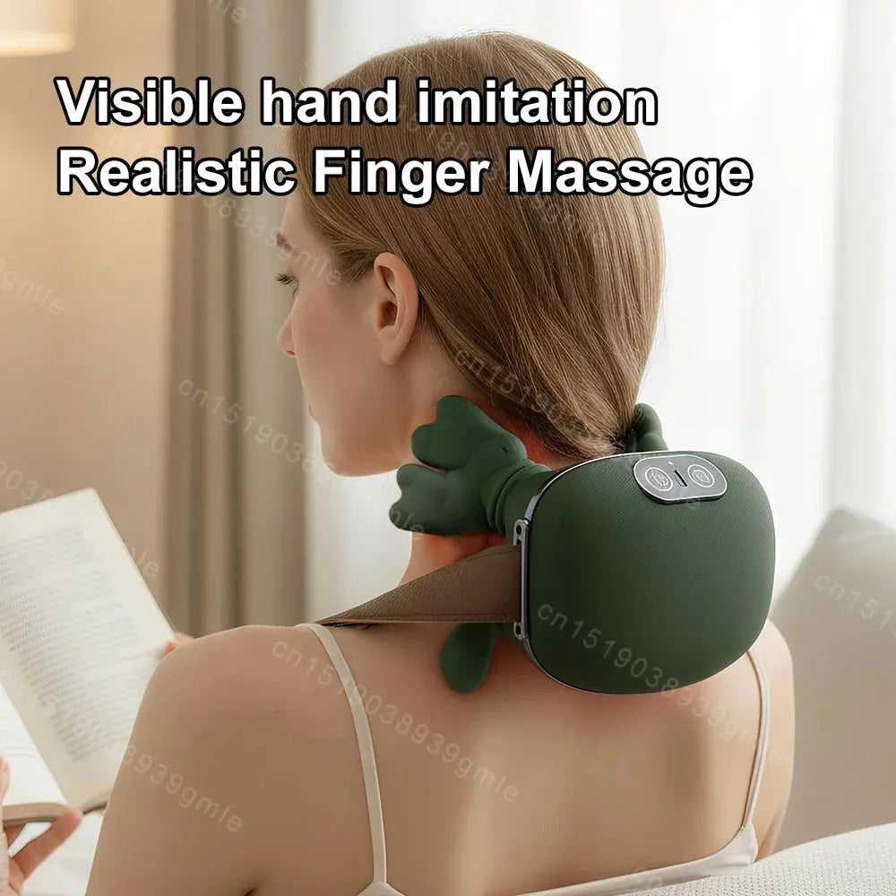 3D Shiatsu Deep-Kneading Neck Massager – Relieve Tension & Stress in Minutes! - InflSelection 