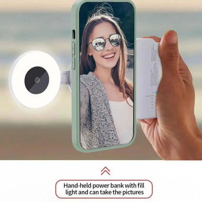 Glow & Snap: 3-in-1 Magnetic Selfie Light - InflSelection