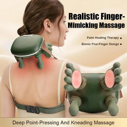 3D Shiatsu Deep-Kneading Neck Massager – Relieve Tension & Stress in Minutes! - InflSelection 