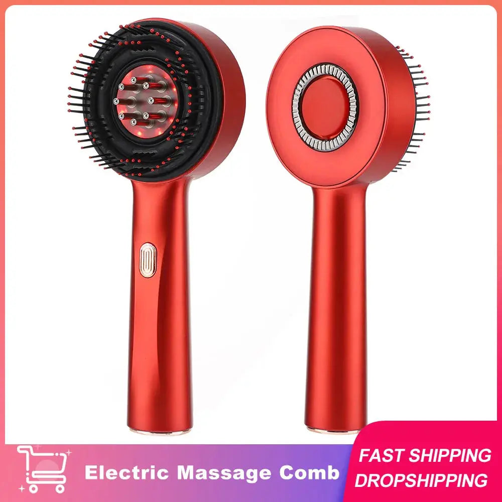 Electric Massage Comb Hair Growth Massage Scalp Brush Anti Hair Loss Liquid Oil Applicator - InflSelection 