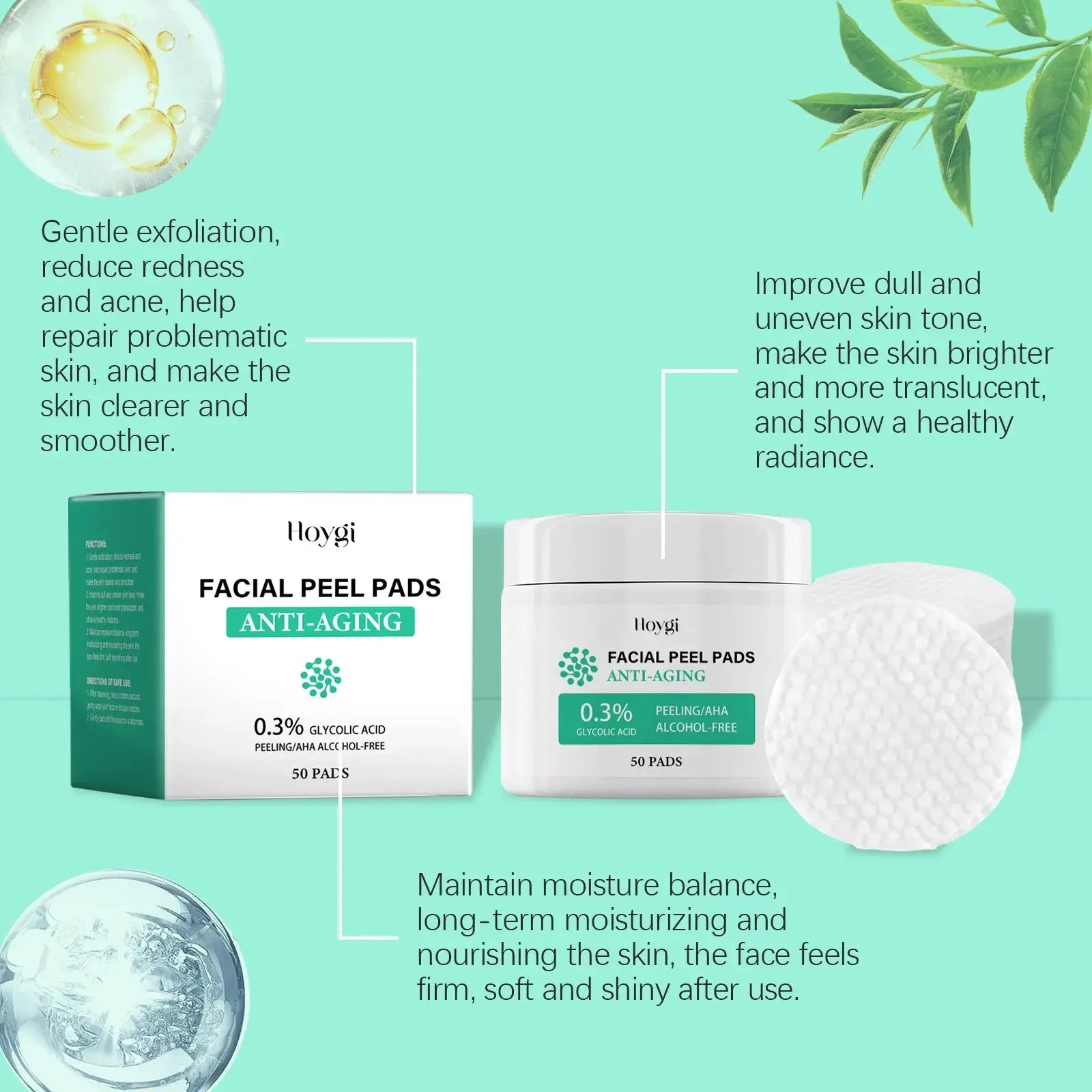 ClearGlow Pads – Exfoliate, Hydrate, Conquer Acne! - InflSelection