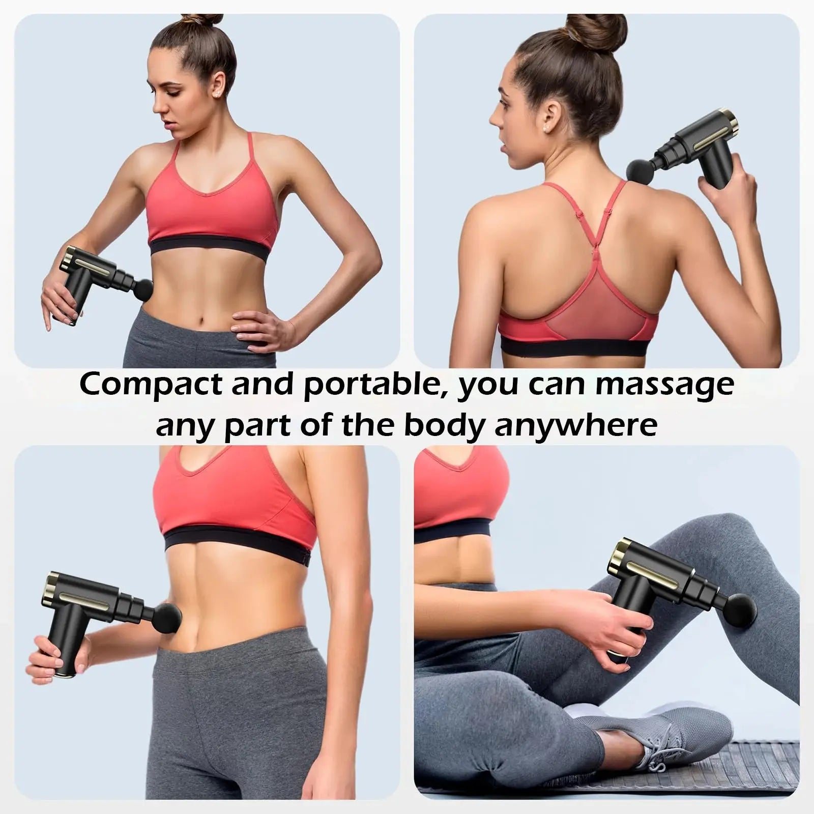 Unlock Relaxation: The Mini Fascia Gun You Need Today Lightweight and Adjustable Speed Massage Equipment Suitable for the Body - InflSelection 