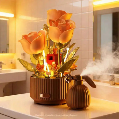 LoveBloom™ Building Flower Kit 💖🌸 Model Car And Building Blocks House Store