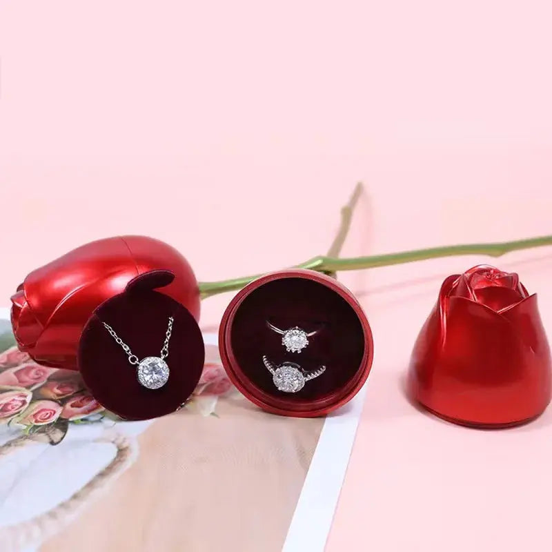 Heart Necklace in Bloom – Perfect Gift in a Rose Gift Box - InflSelection