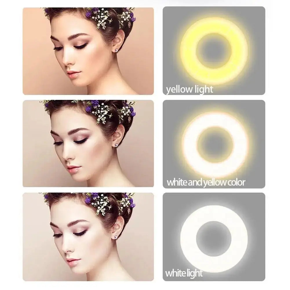 Glow & Snap: 3-in-1 Magnetic Selfie Light - InflSelection