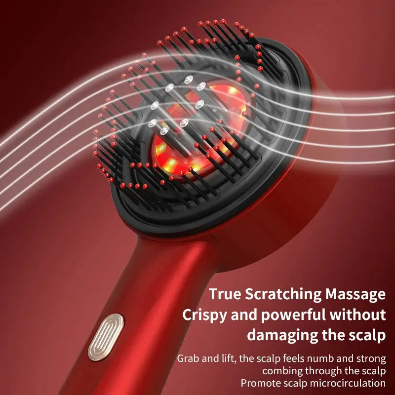 Electric Massage Comb Hair Growth Massage Scalp Brush Anti Hair Loss Liquid Oil Applicator - InflSelection 