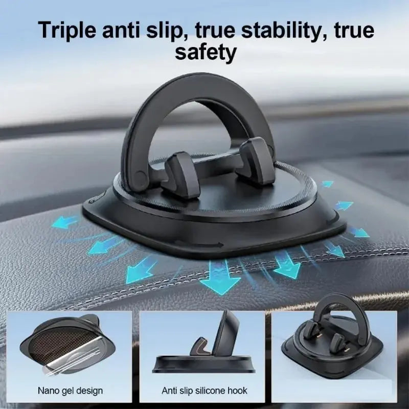 360° Universal Dash Mount – No More Phone Slips While Driving! - InflSelection