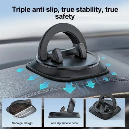 360° Universal Dash Mount – No More Phone Slips While Driving! - InflSelection
