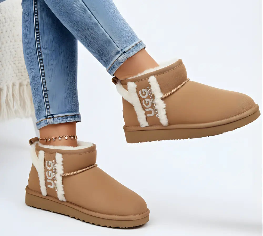 AUSTRALIAN SHEPHERD® UGG Boots Sheepskin Wool Shearling Lined Ankle Ultra Mini Darby - InflSelection 