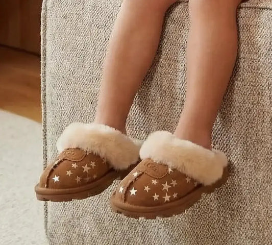 Ugg Kids Coquette Slippers With Star Print InflSelection