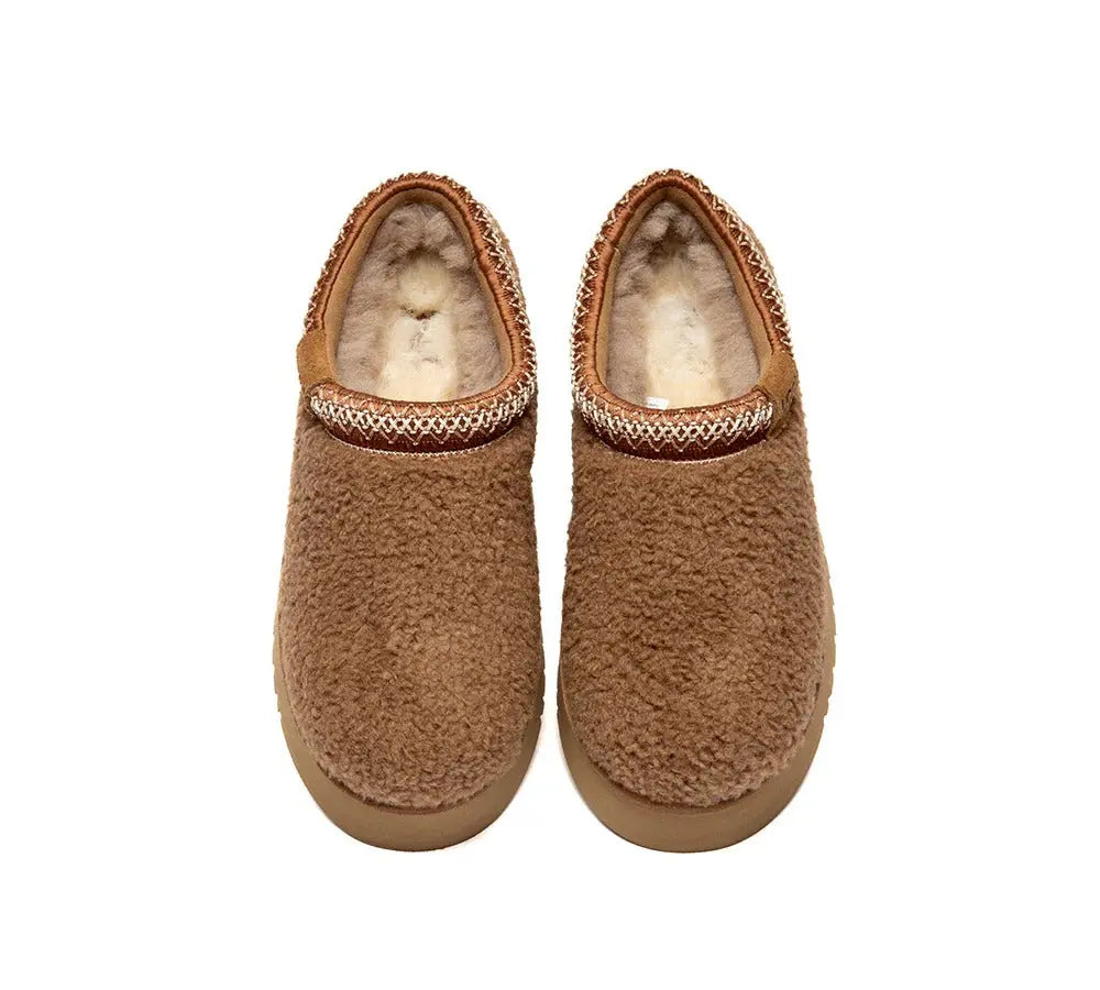 AUSTRALIAN SHEPHERD® UGG Slippers Sheepskin Wool Ankle Platform Tayla InflSelection