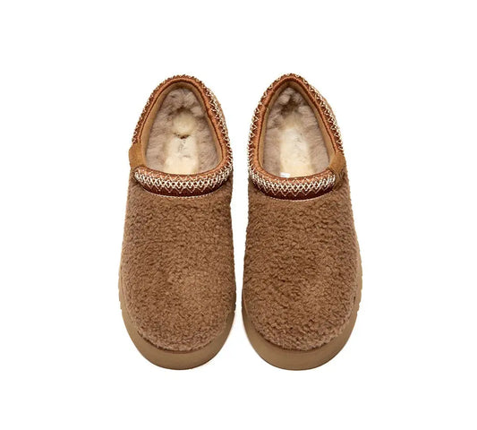 AUSTRALIAN SHEPHERD® UGG Slippers Sheepskin Wool Ankle Platform Tayla InflSelection