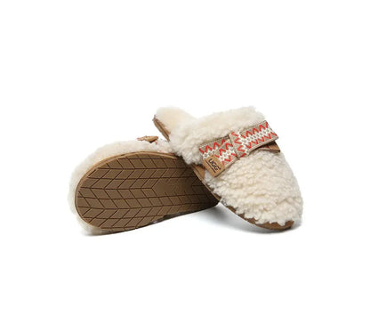 AUSTRALIAN SHEPHERD® UGG Slippers Women Sheepskin Wool Bow Cecil InflSelection
