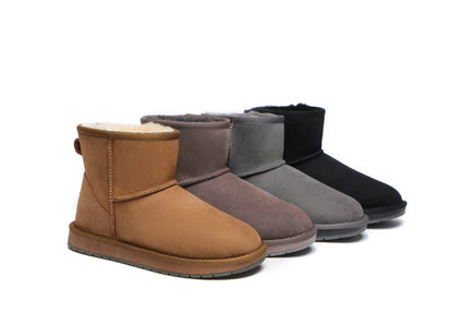 Premium UGG Boots Double Faced Sheepskin Wool Ankle Mini Classic Men Women InflSelection