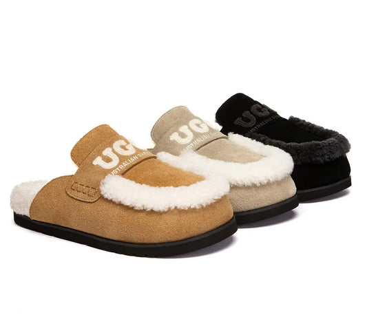 AUSTRALIAN SHEPHERD® UGG Slippers Women Sheepskin Wool Shearling Lora InflSelection