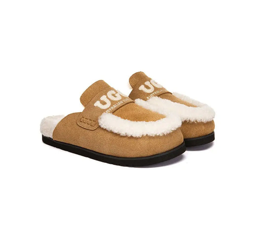 AUSTRALIAN SHEPHERD® UGG Slippers Women Sheepskin Wool Shearling Lora InflSelection