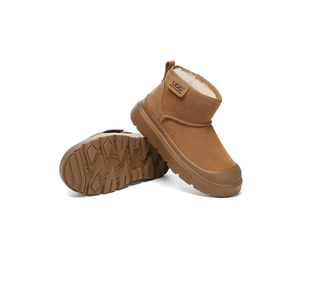 AUSTRALIAN SHEPHERD® UGG Boots Sheepskin Wool Ankle Chunky Platform Harrison InflSelection