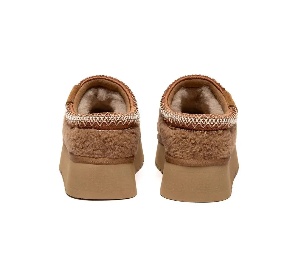 AUSTRALIAN SHEPHERD® UGG Slippers Sheepskin Wool Ankle Platform Tayla InflSelection