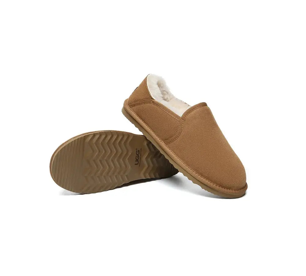 AUSTRALIAN SHEPHERD® UGG Slippers Men Sheepskin Wool Ankle Barn InflSelection