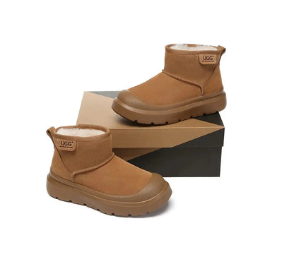 AUSTRALIAN SHEPHERD® UGG Boots Sheepskin Wool Ankle Chunky Platform Harrison InflSelection