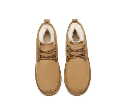 AUSTRALIAN SHEPHERD® Boots  Boots Men Sheepskin Wool Lace Up Ankle Casual Leonard InflSelection