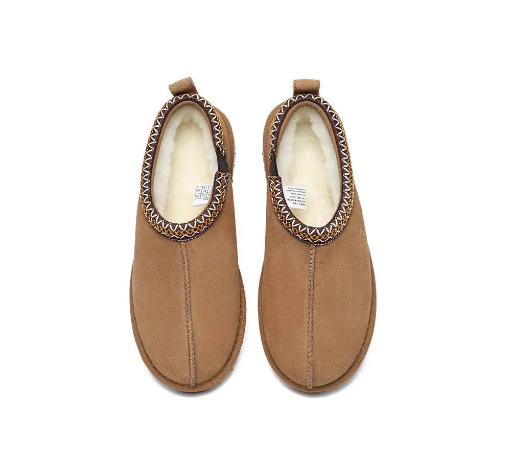 Premium UGG Slippers Sheepskin Wool Ankle Tazzy Valen Women InflSelection