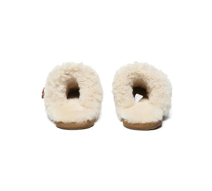 AUSTRALIAN SHEPHERD® UGG Slippers Women Sheepskin Wool Bow Cecil InflSelection