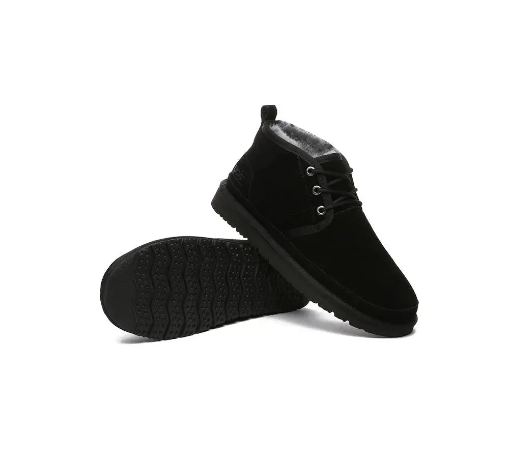 AUSTRALIAN SHEPHERD® Boots  Boots Men Sheepskin Wool Lace Up Ankle Casual Leonard InflSelection