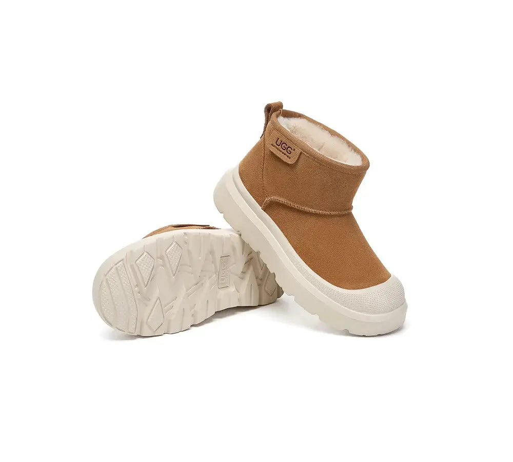 AUSTRALIAN SHEPHERD® UGG Boots Sheepskin Wool Ankle Chunky Platform Harrison InflSelection