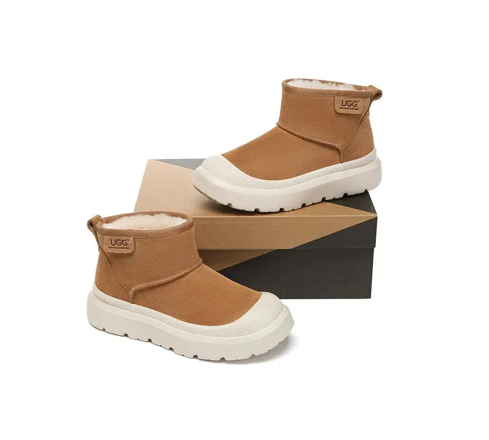 AUSTRALIAN SHEPHERD® UGG Boots Sheepskin Wool Ankle Chunky Platform Harrison InflSelection