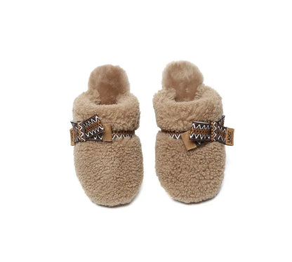 AUSTRALIAN SHEPHERD® UGG Slippers Women Sheepskin Wool Bow Cecil InflSelection