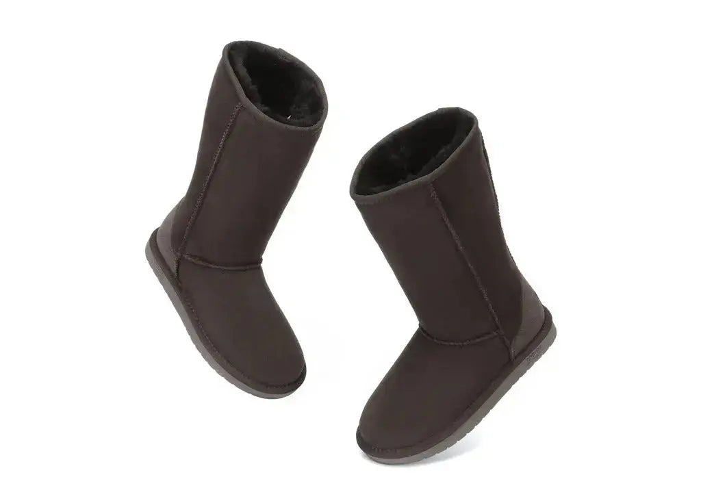 AUSTRALIAN SHEPHERD® Boots Double Face Sheepskin Wool Tall Classic Women Men InflSelection