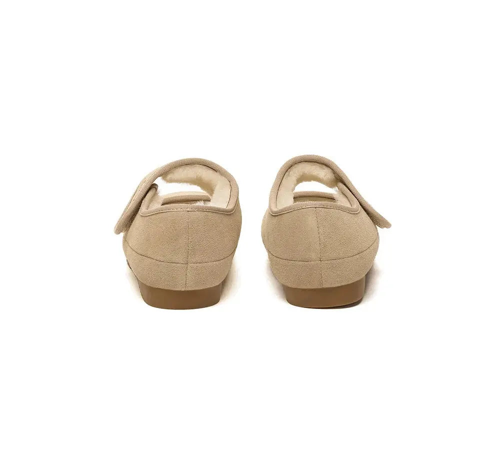 Premium UGG Slippers Sheepskin Wool Adjustable Strap Mary Jane Millie Women InflSelection