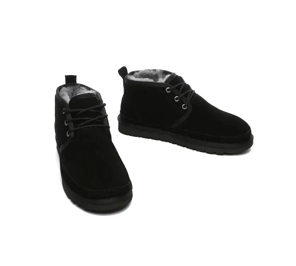 AUSTRALIAN SHEPHERD® Boots  Boots Men Sheepskin Wool Lace Up Ankle Casual Leonard InflSelection