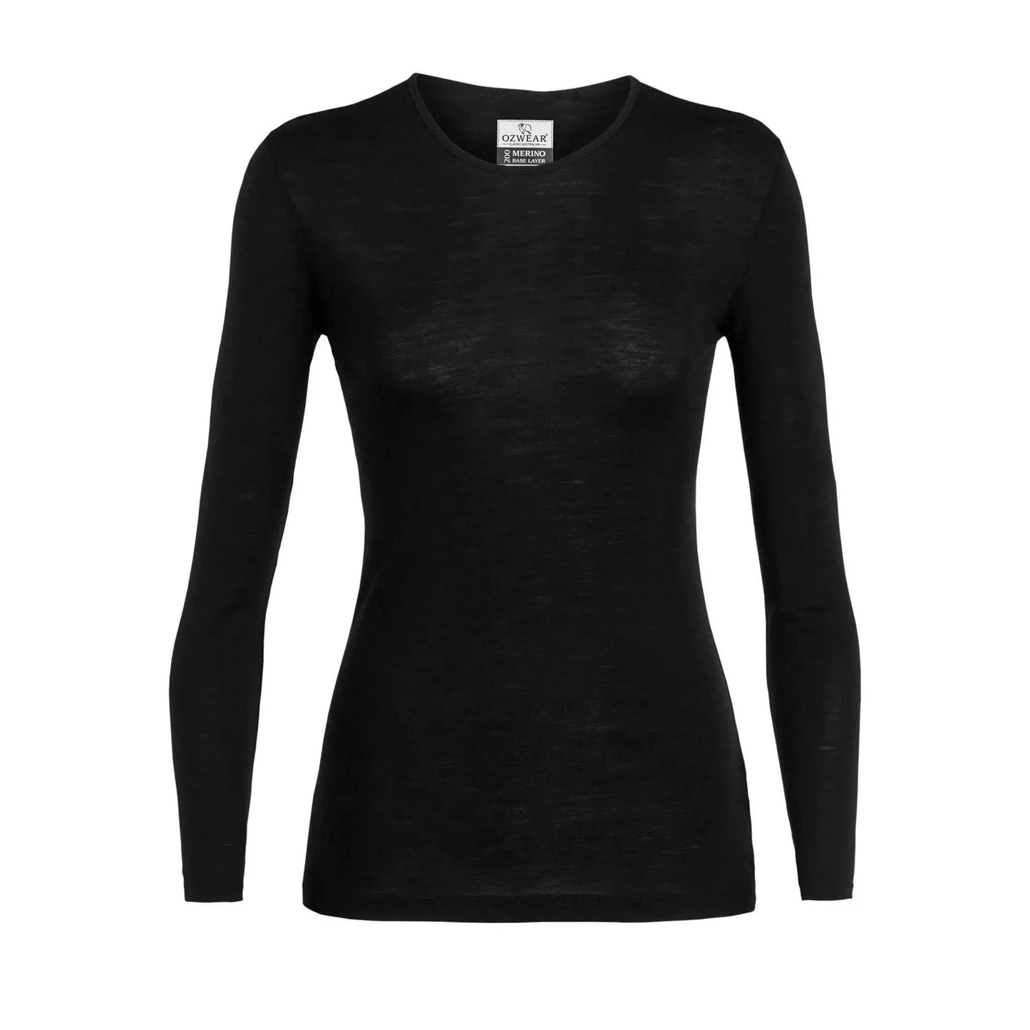 Ozwear Women'S 200 100% Merino Wool Long Sleeve Crew InflSelection