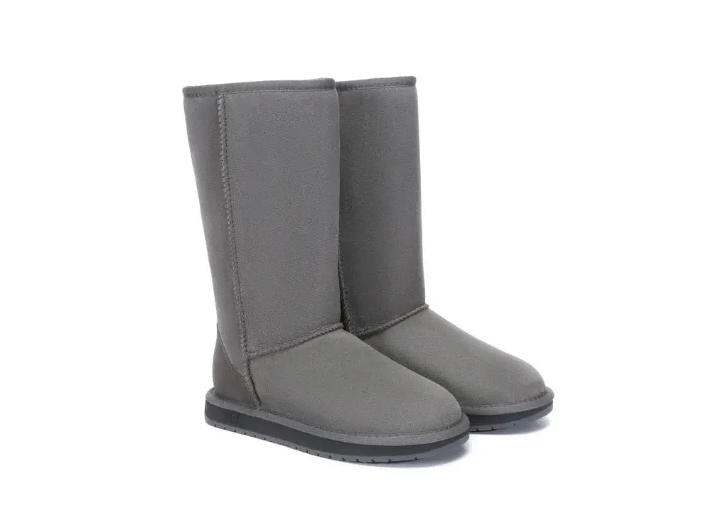 AUSTRALIAN SHEPHERD® Boots Double Face Sheepskin Wool Tall Classic Women Men InflSelection