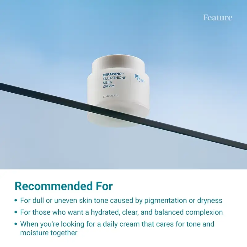 Korean Cosmetic Purynn Cerapano Mela Cream Whitening Cosmetics K-beauty Facial Cream Skin barrier repair sensitive skin care - InflSelection 