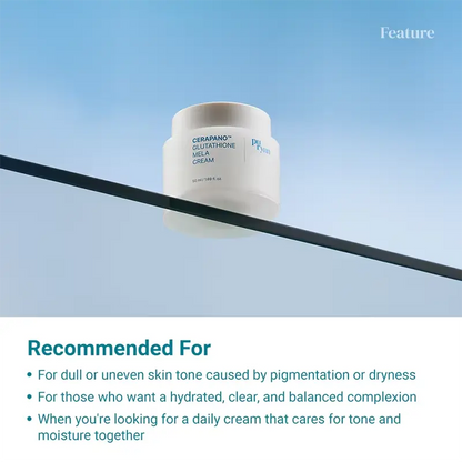 Korean Cosmetic Purynn Cerapano Mela Cream Whitening Cosmetics K-beauty Facial Cream Skin barrier repair sensitive skin care - InflSelection 