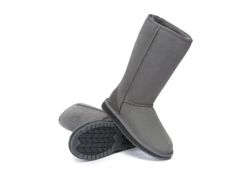 AUSTRALIAN SHEPHERD® Boots Double Face Sheepskin Wool Tall Classic Women Men InflSelection