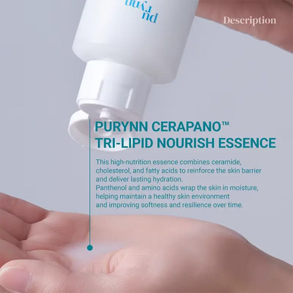 Purynn Cerapano Tri-Lipid Nourish Essence Cosmetics K-beauty Facial serum Skin barrier repair - InflSelection 